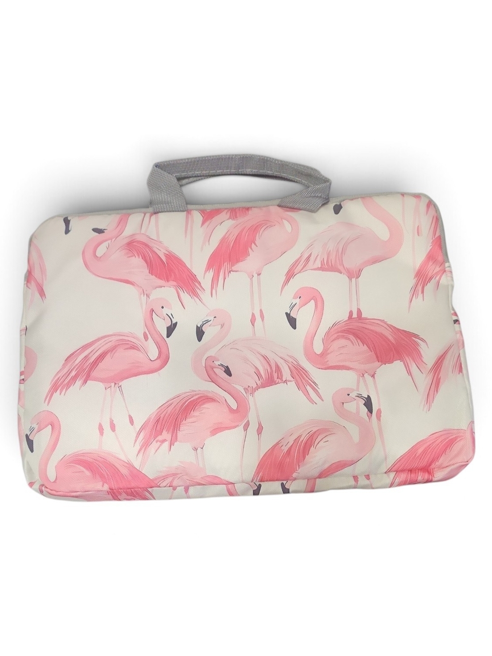 Pink Flamingo Print Carry Bag